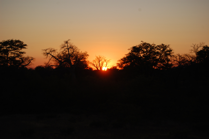 Atardecer en Zimbabwe